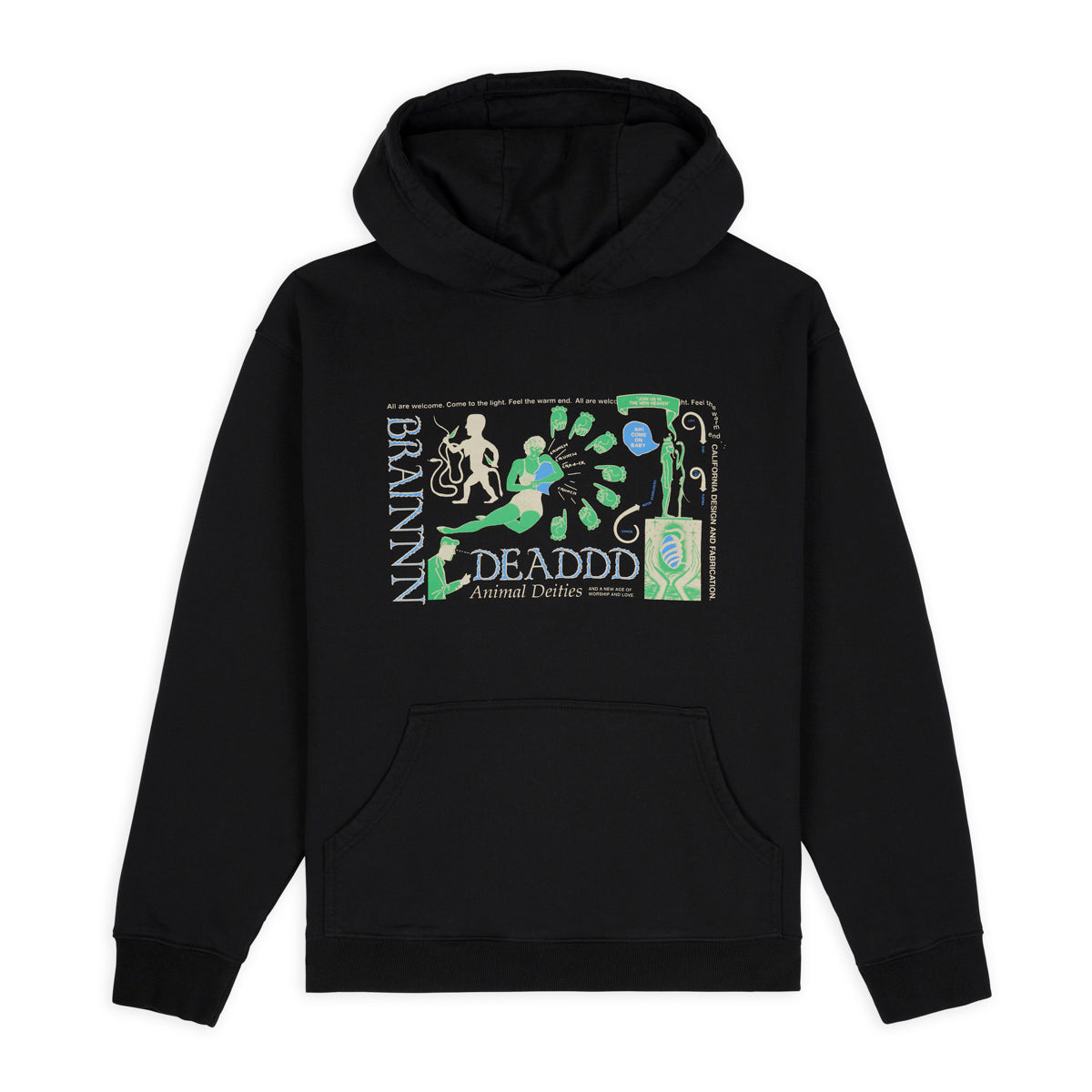 Brain Dead Animal Dieties Hoodies - Black