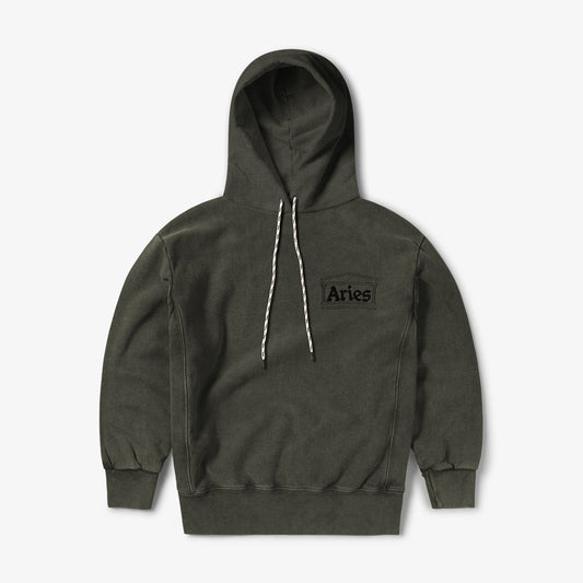 Aries Arise Premium Aged Temple Hoodie - Olive