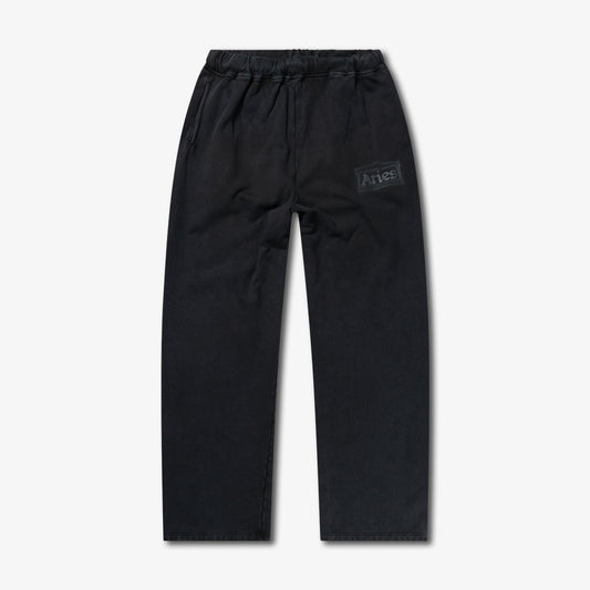 Aries Arise Prem. Faded Temple Straight Sweatpant - Black