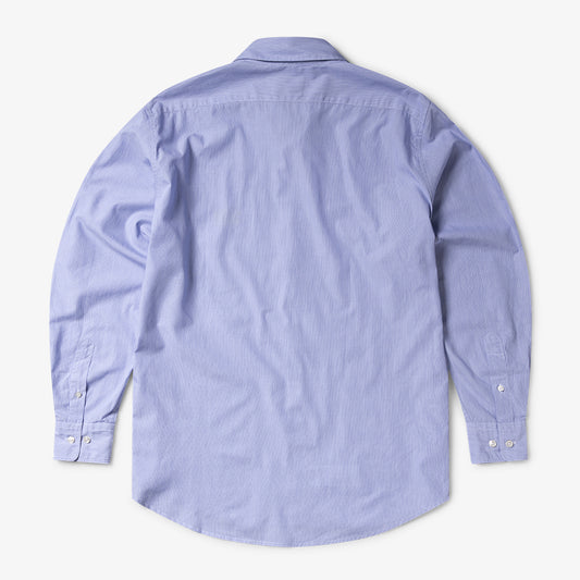 Aries Arise Stripe Poplin Classic Shirt - Blue