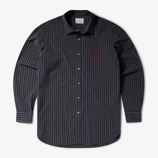 Aries Arise Grunge Stripe LS Shirt - Grey