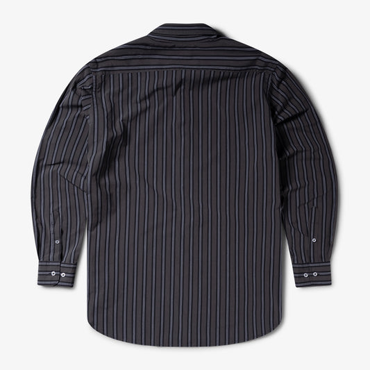 Aries Arise Grunge Stripe LS Shirt - Grey