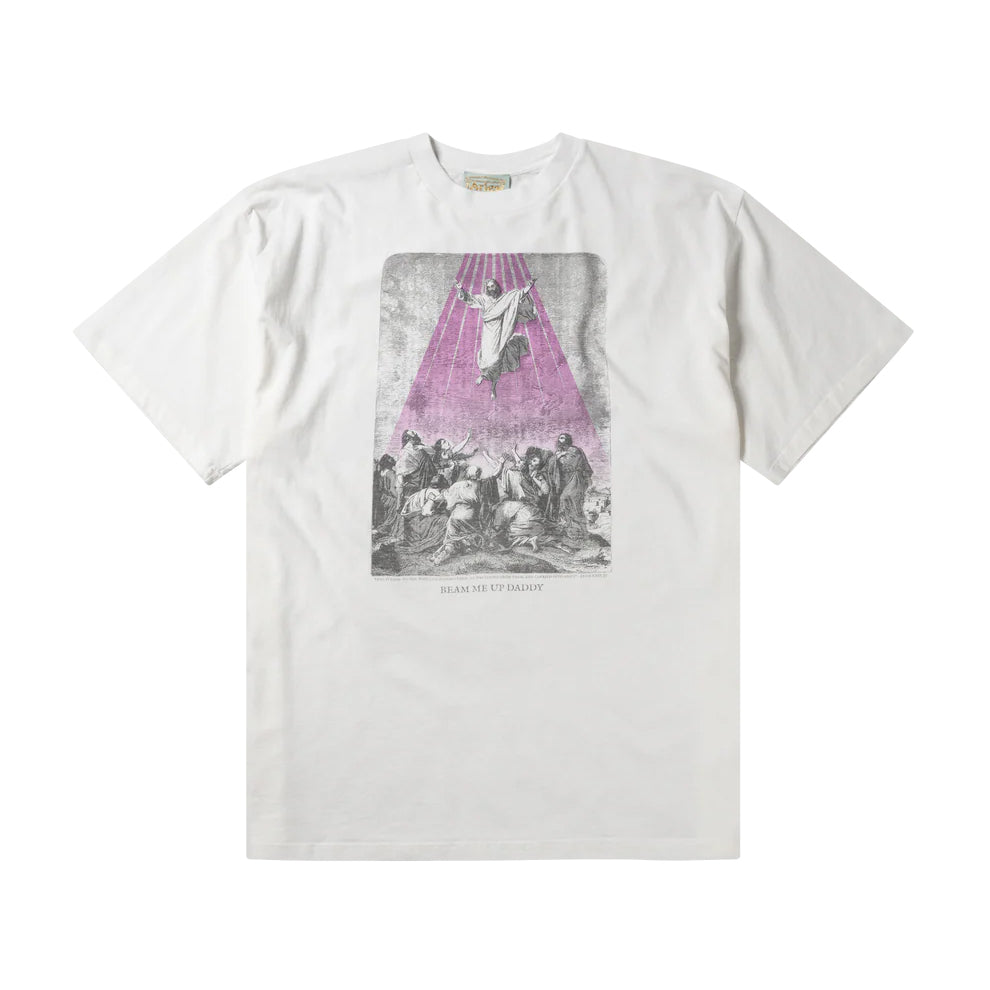 Aries Arise Faded Beam Me Up Daddy Tee - Off White