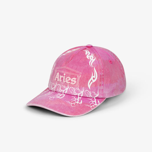 Aries Arise Camo Angel Temple Cap - Pink