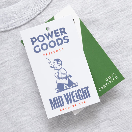 Power Goods Archive Tee - Ash