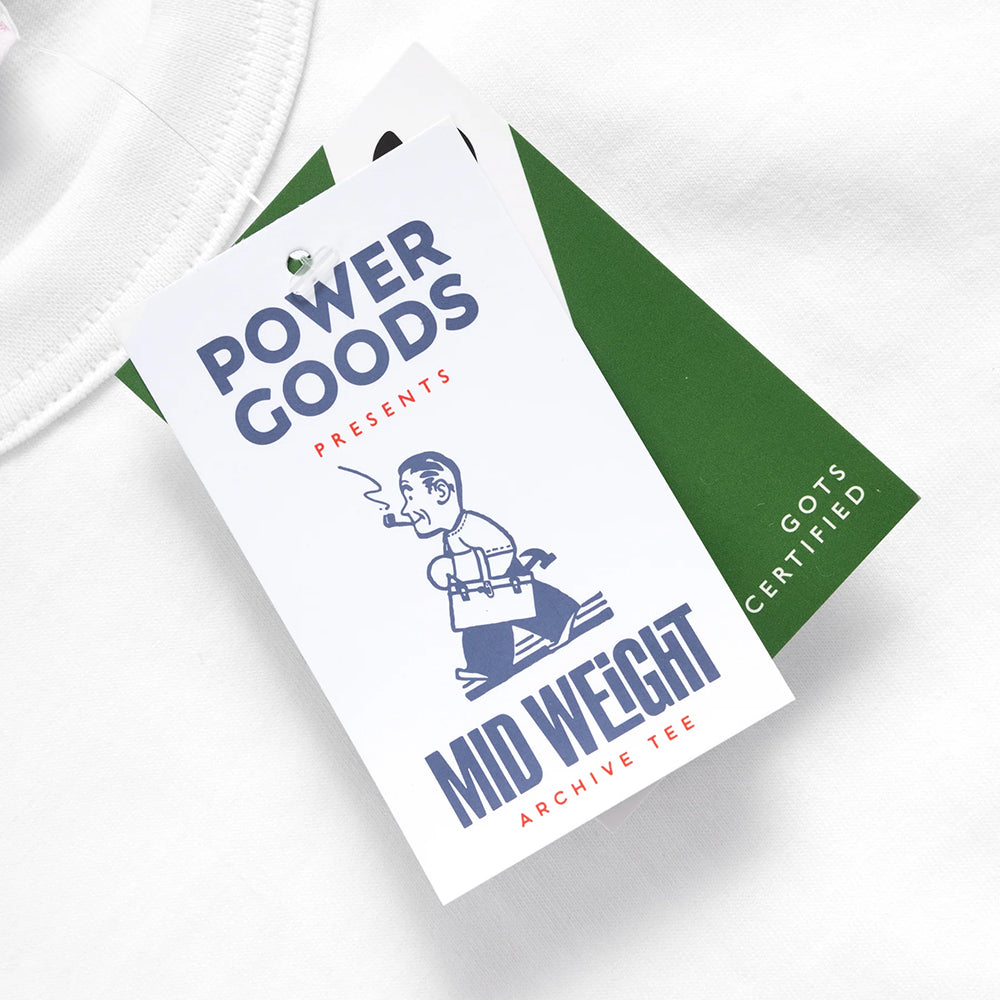Power Goods Archive Tee - White