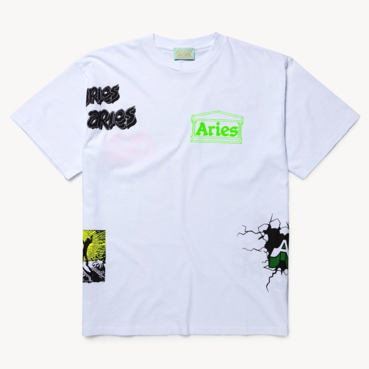 Aries Arise Multi T-Shirt - White