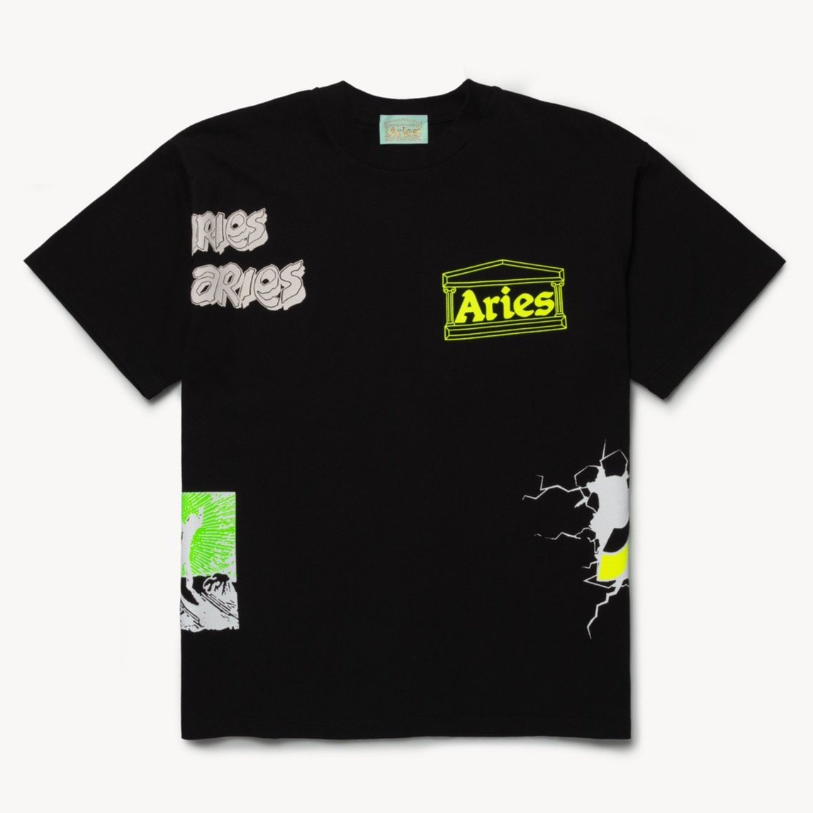 Aries Arise Multi T-Shirt - Black
