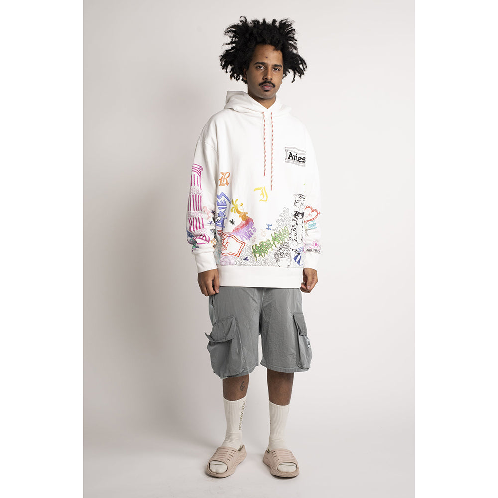 Aries Arise Nylon Hybrid Sweatshort - Grey Blue