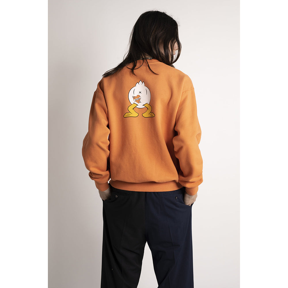 Aries Arise Aye Duck Sweatshirt - Coral