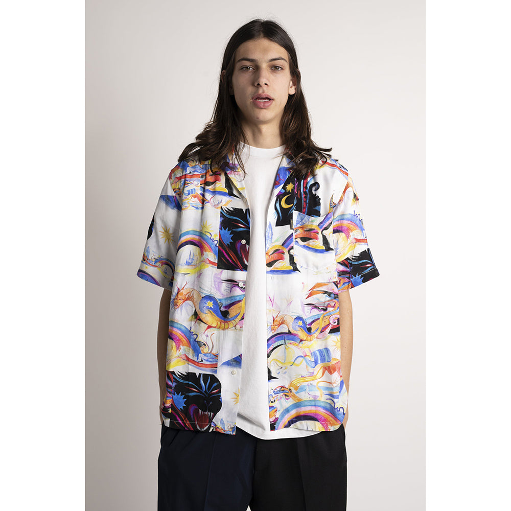 Aries Arise Panthera Hawaiian Shirt - Multi