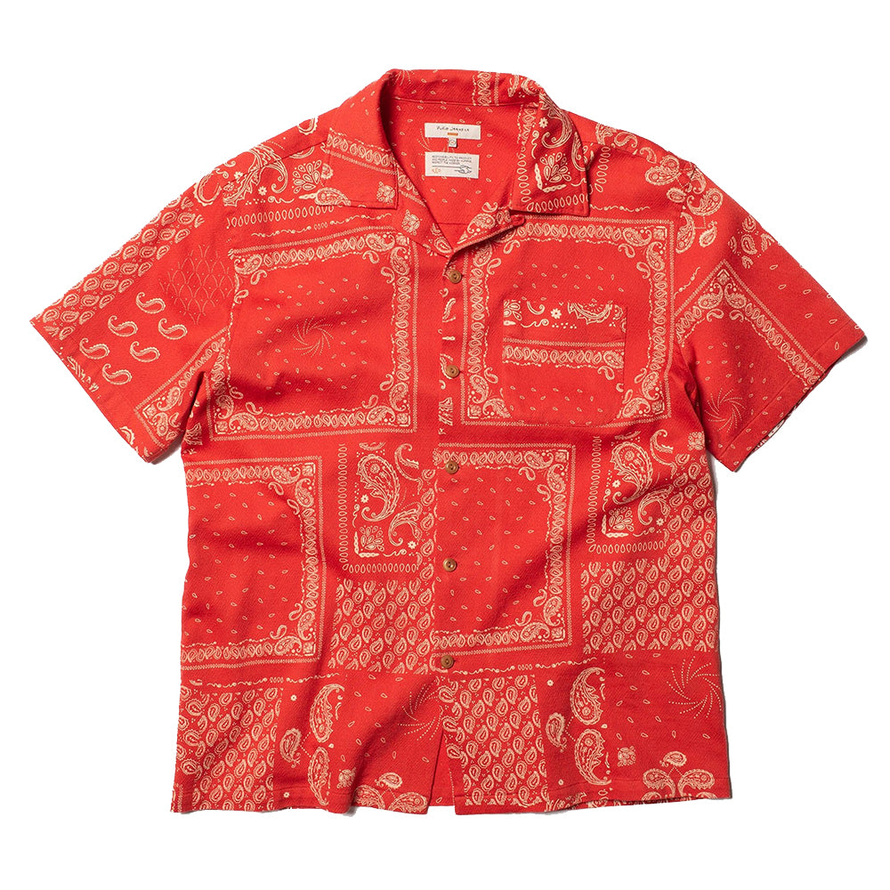 Nudie Jeans Co. Aron Bandana Shirt - Red