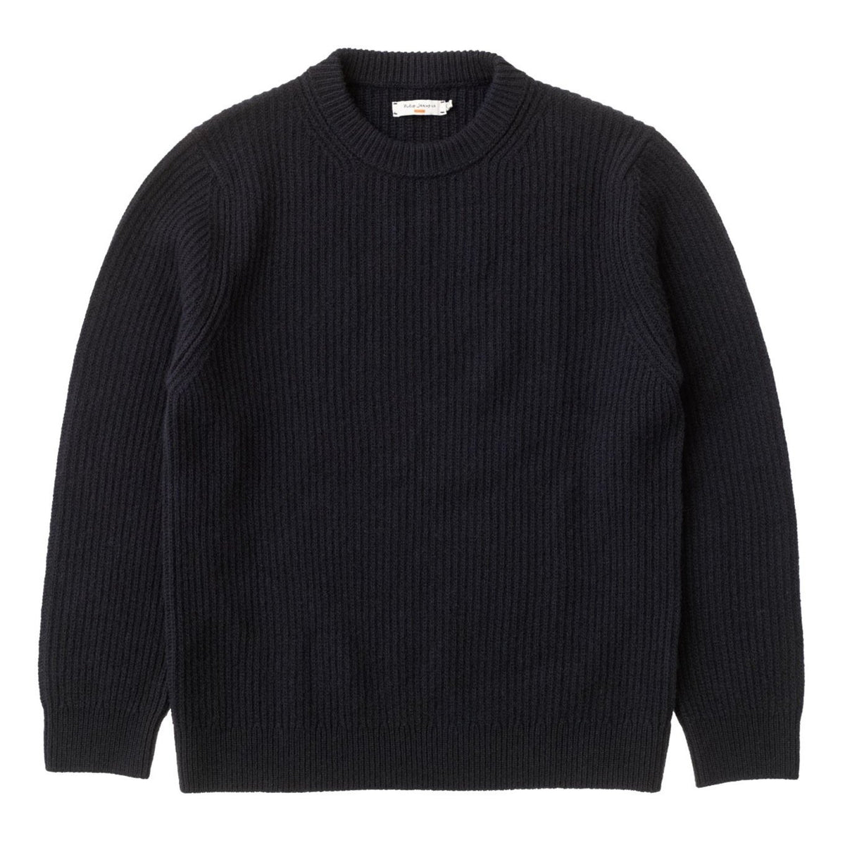 Nudie Jeans Co. August Rib Wool Knit - Navy