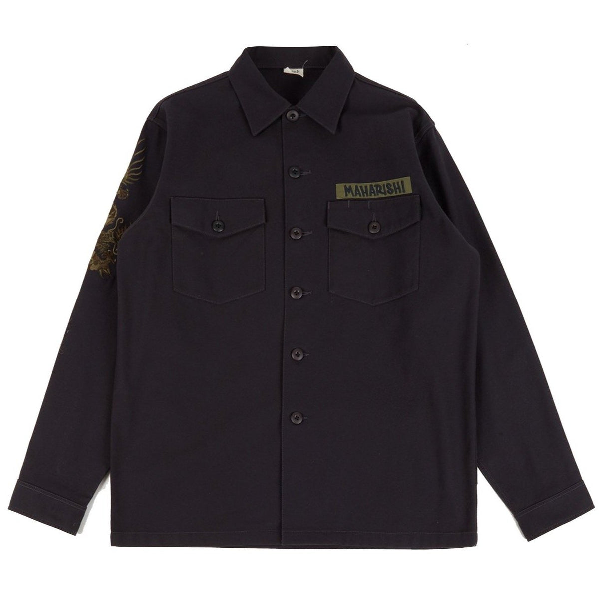 Maharishi Original Dragon Embroidered Shirt - Black