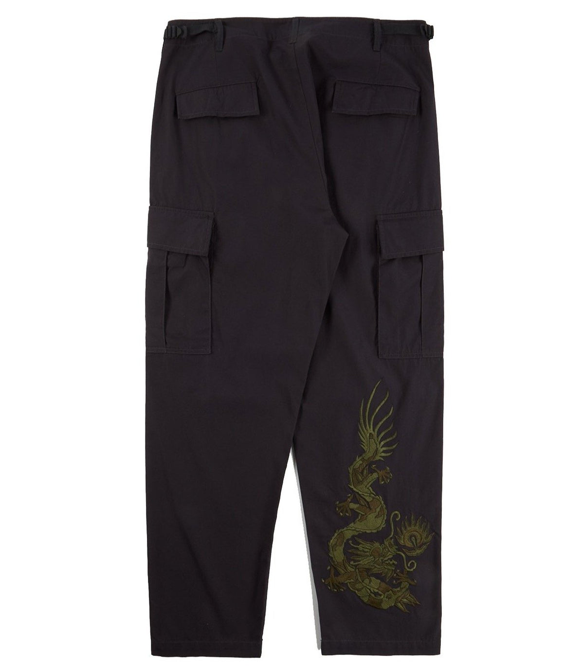 Maharishi Original Dragon Embroidered Cargo Pants - Black