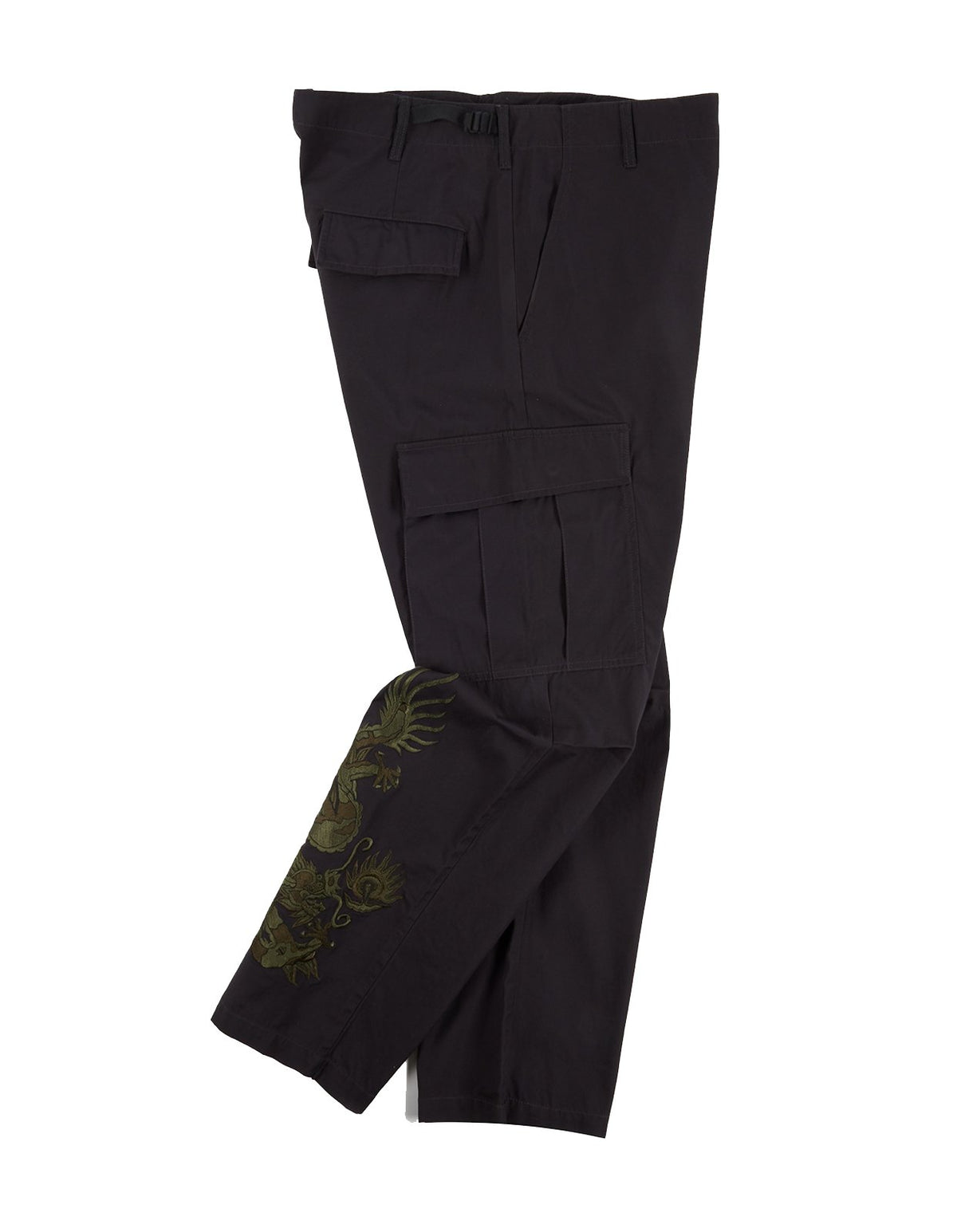 Maharishi Original Dragon Embroidered Cargo Pants - Black