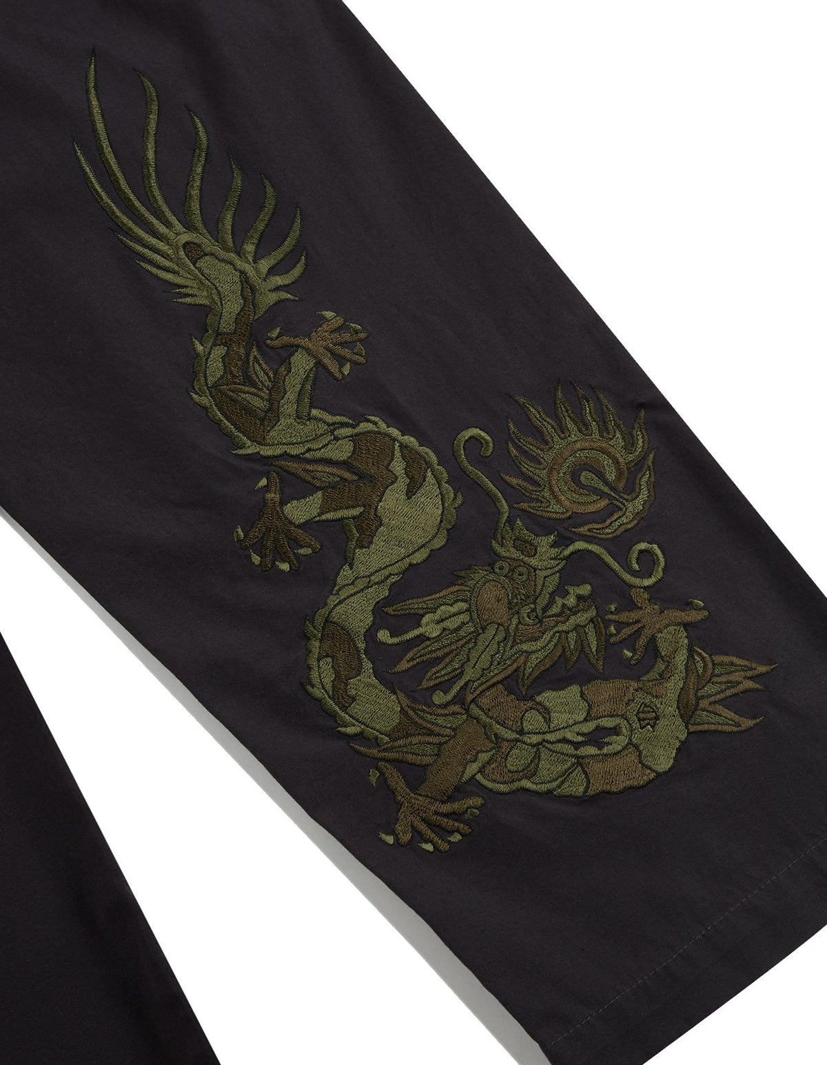 Maharishi Original Dragon Embroidered Cargo Pants - Black