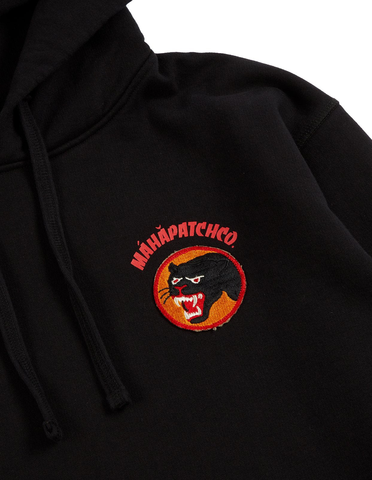 Maharishi Vintage Panther Patch Hoody - Black