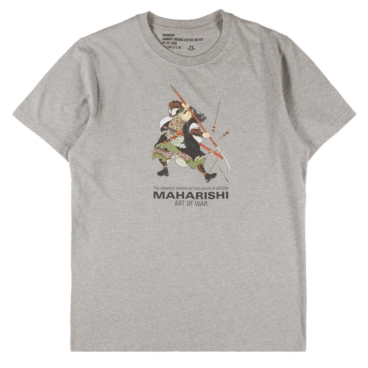 Maharishi Samurai Broken Arrow T-Shirt - Grey Marl