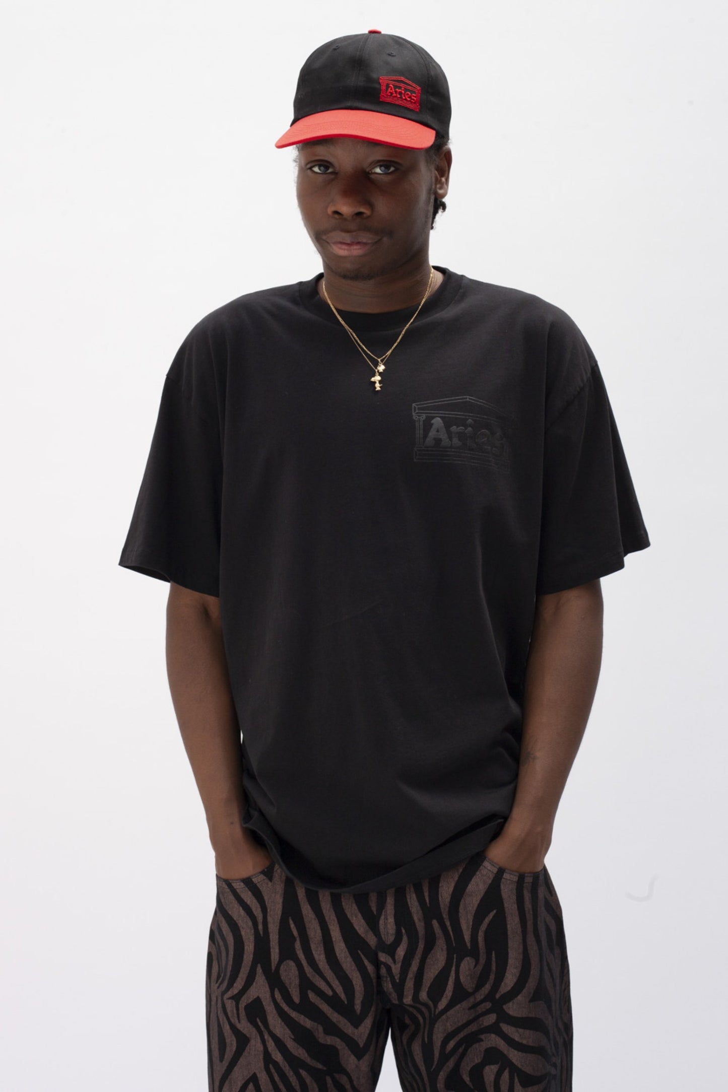 Aries Arise Temple T-Shirt - Black