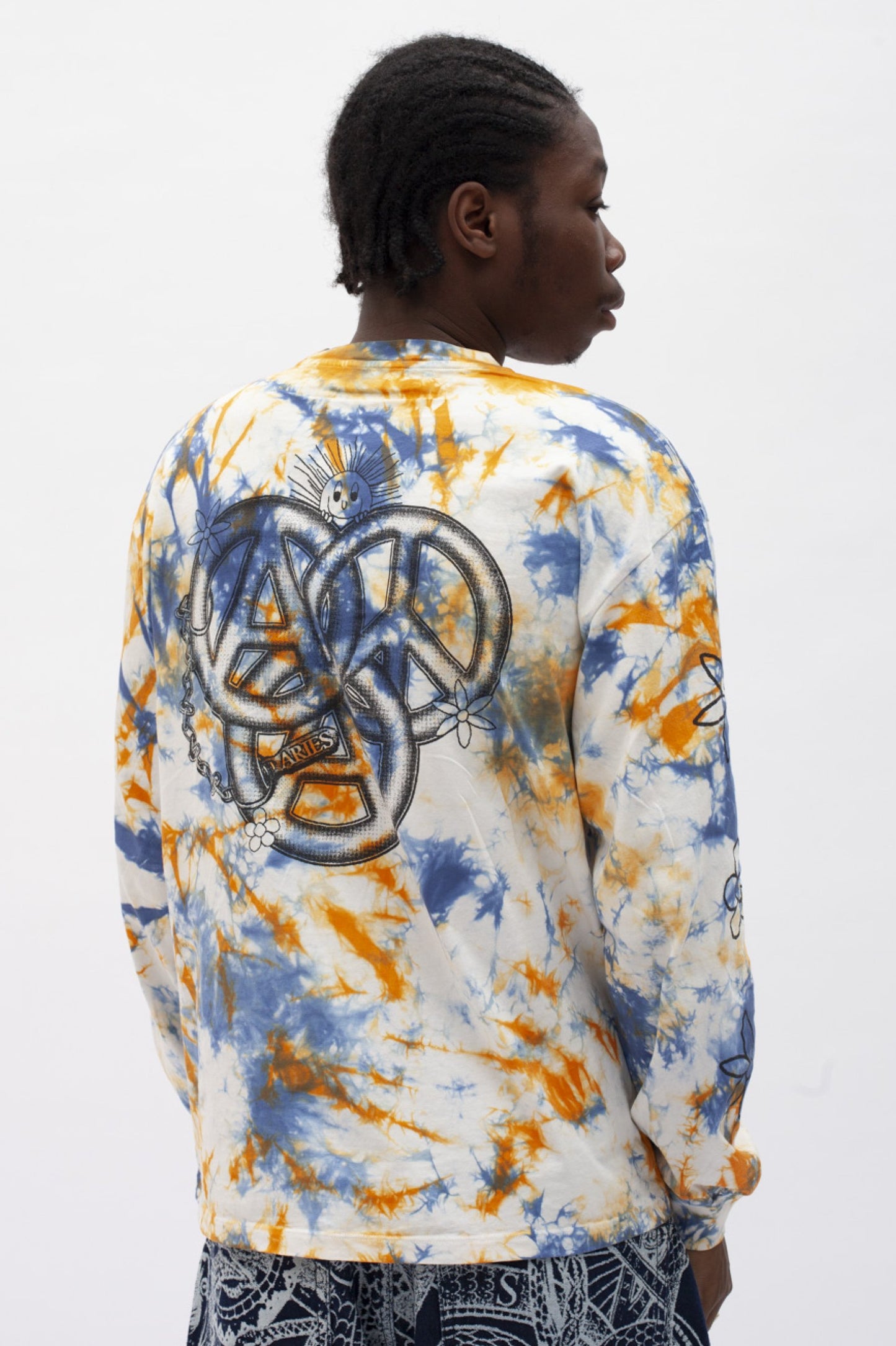 Aries Arise Peace & Love LS T-Shirt - Multi