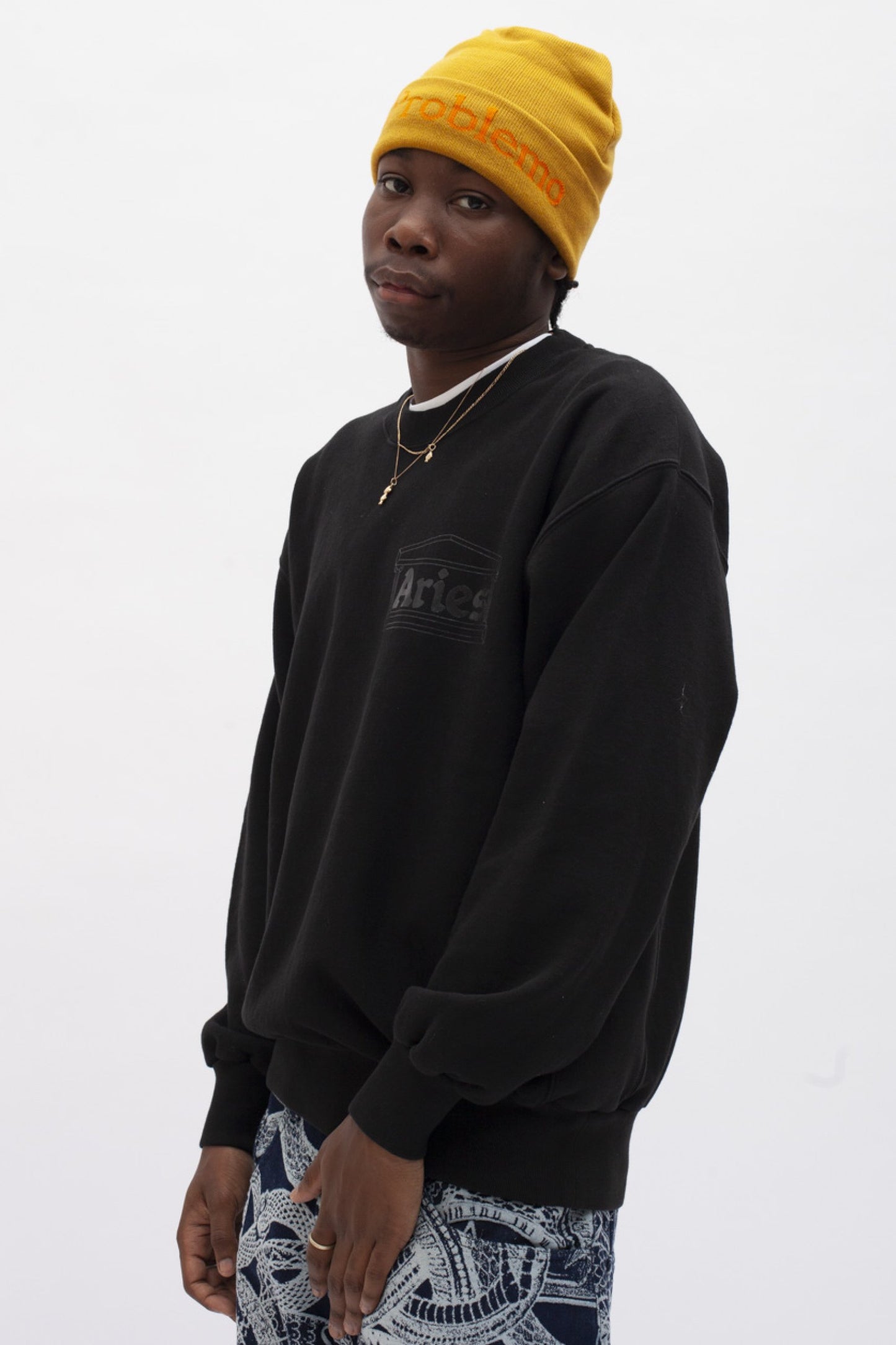 Aries Arise Premium Temple Sweatshirt - Black