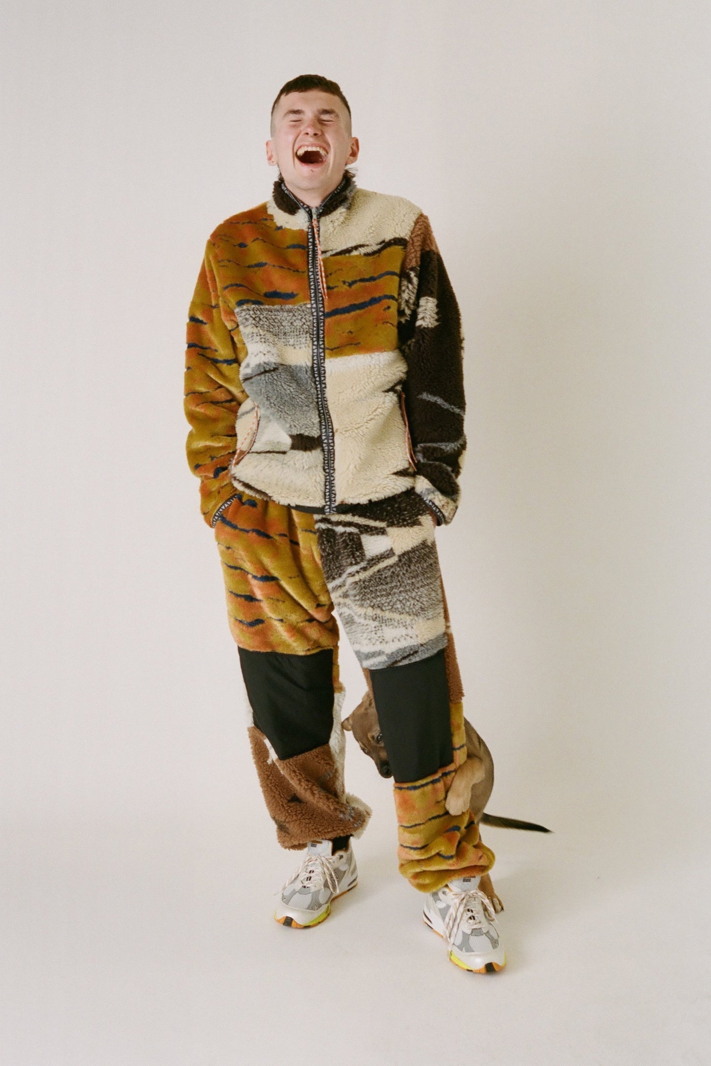 Aries Arise Patchwork Fleece Pant - Multi