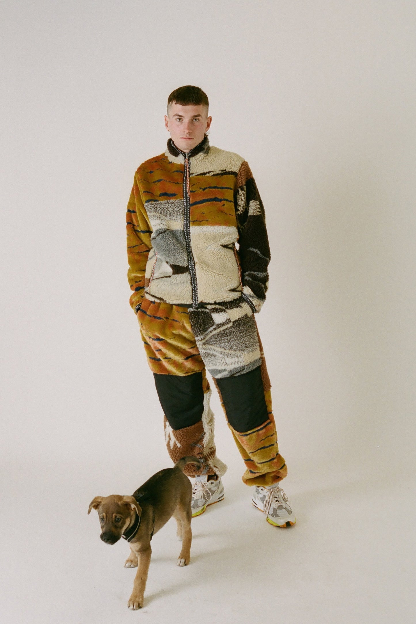 Aries Arise Patchwork Fleece Pant - Multi