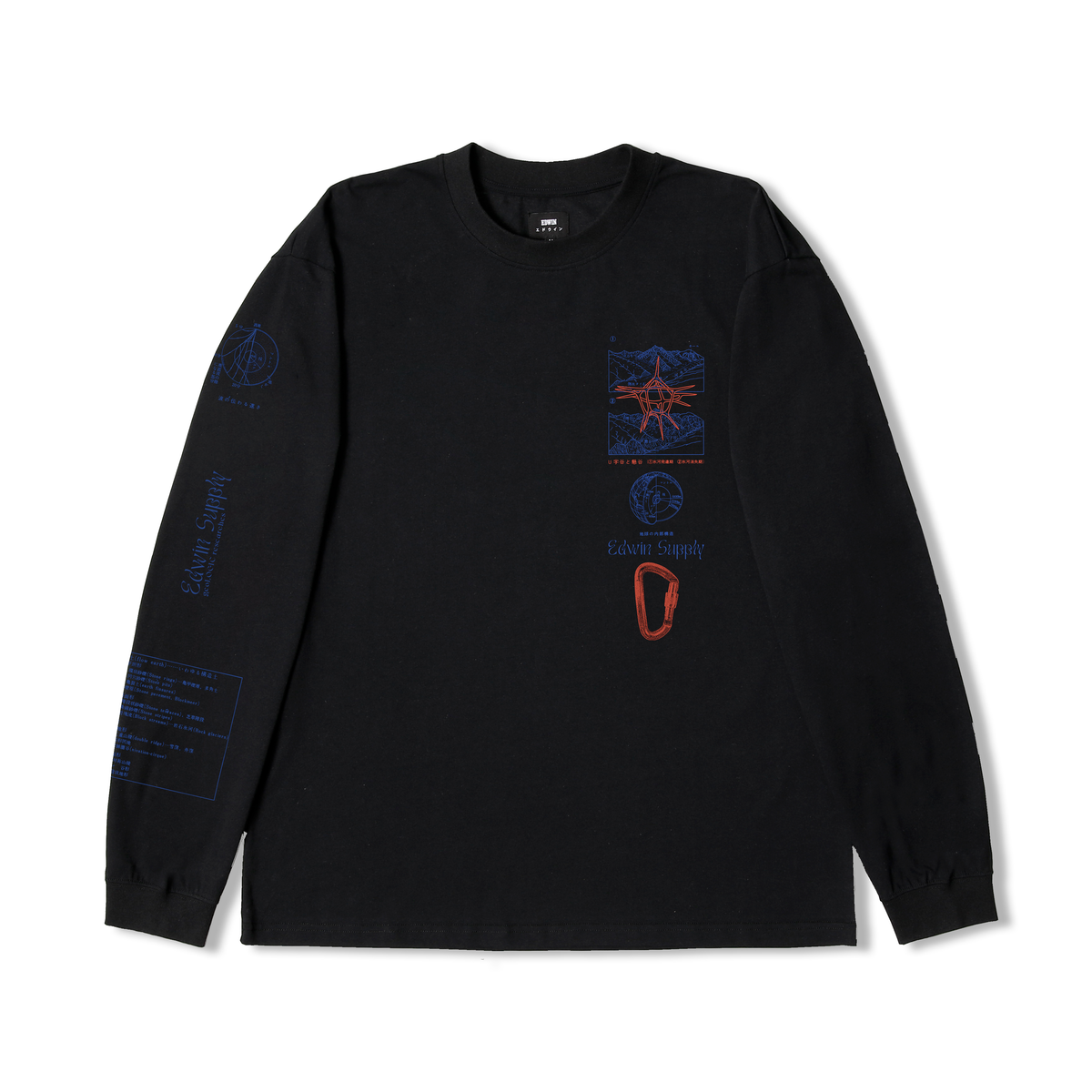 Edwin Chikei Study LS T-Shirt - Black
