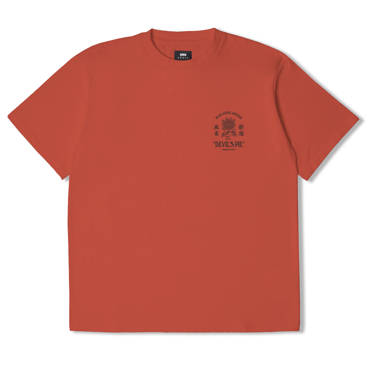 Edwin Devils Pie T-Shirt - Oxyde Red