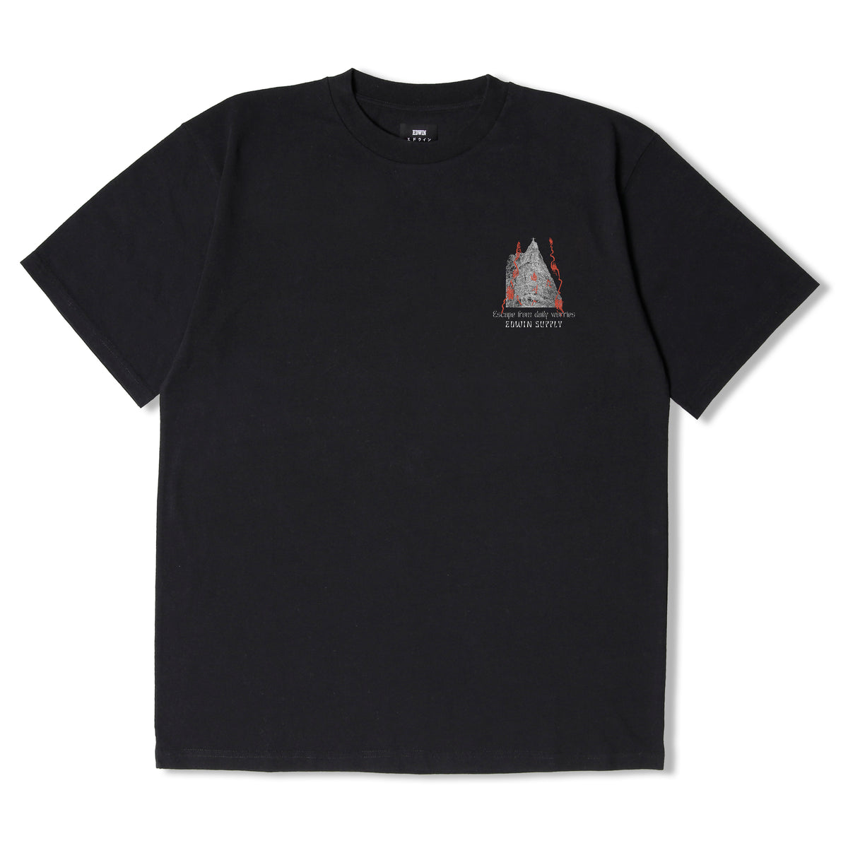 Edwin Highest Mountains T-Shirt - Black