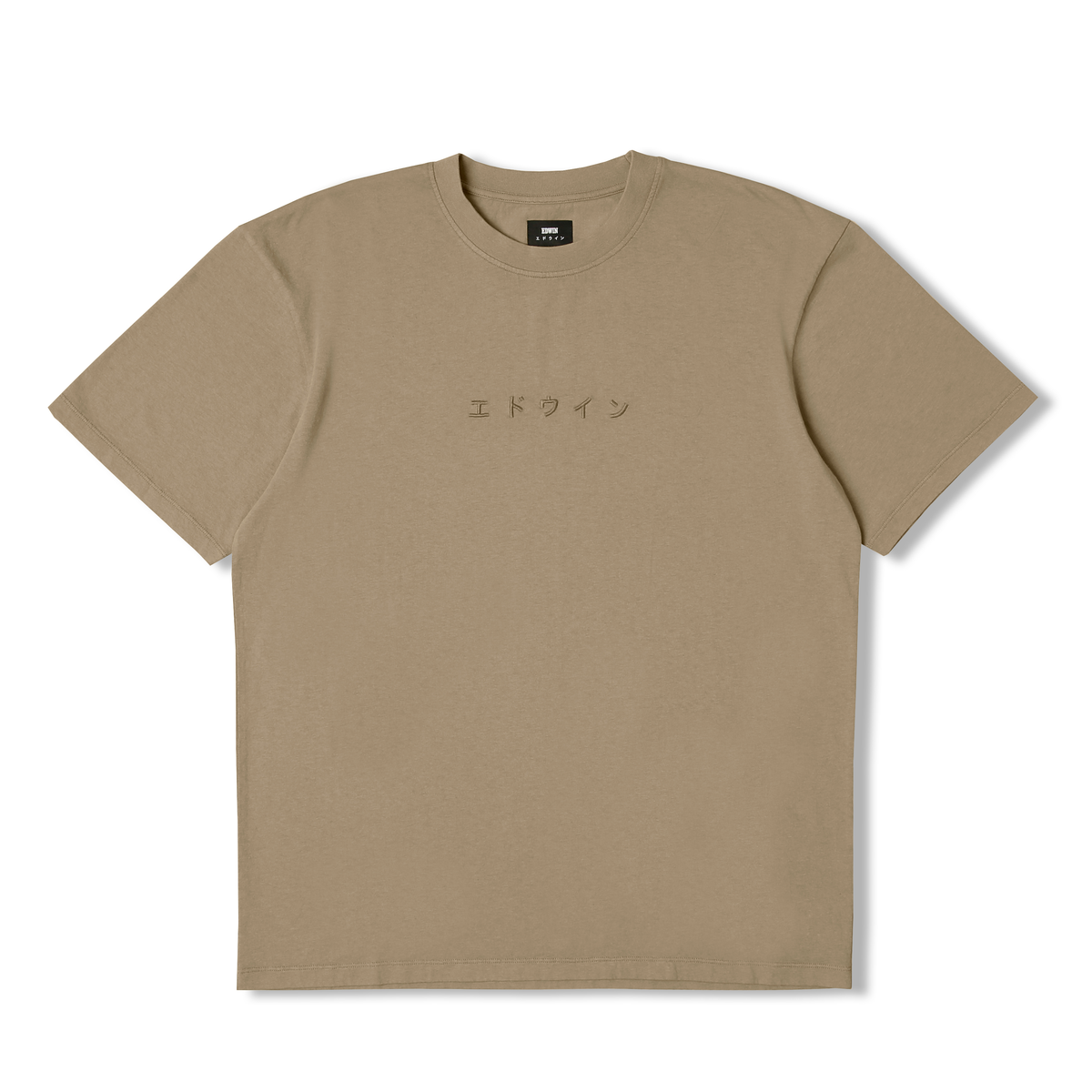 Edwin Katakana Embroidery T-Shirt - Aloe
