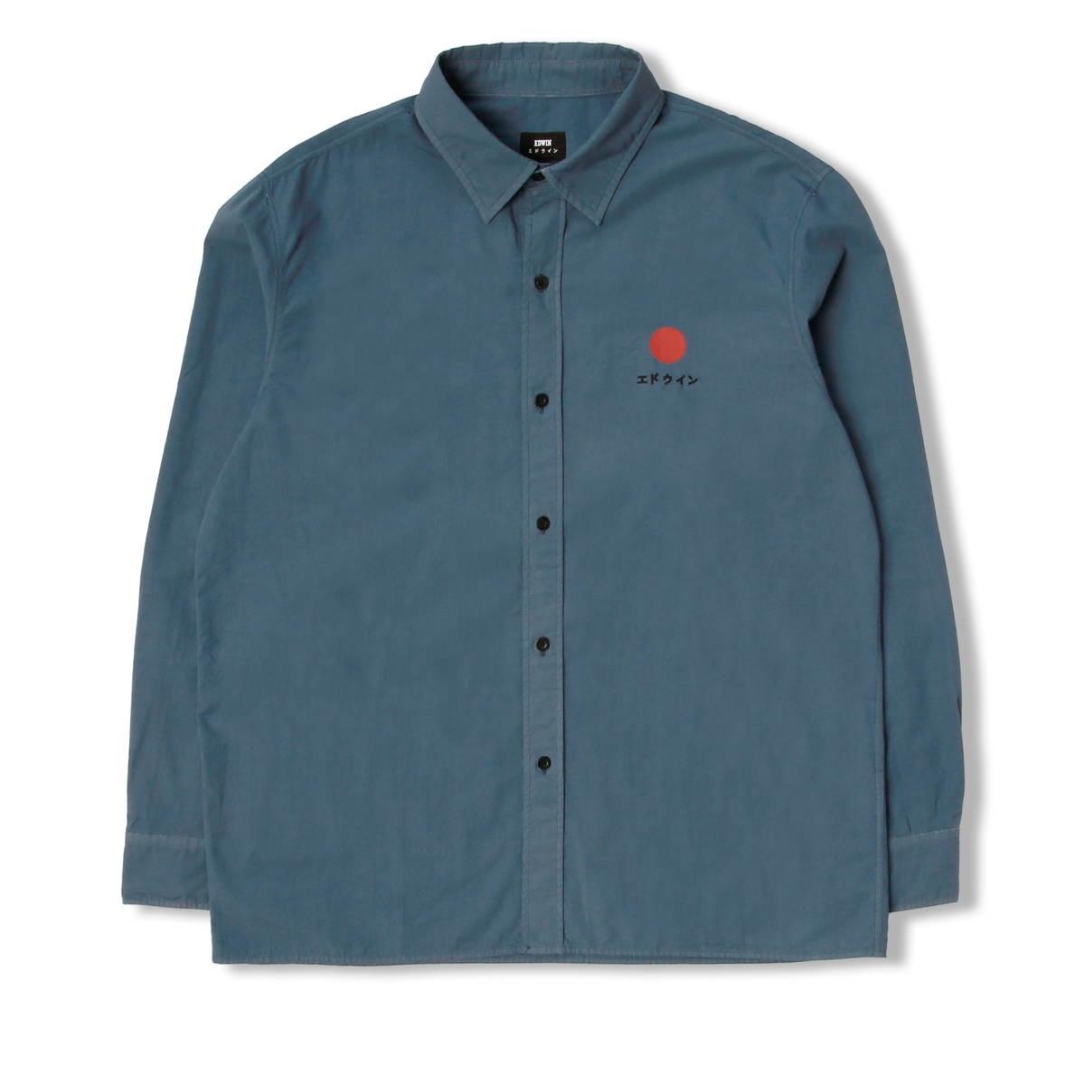 Edwin Red Dot LS Shirt - Bering Sea