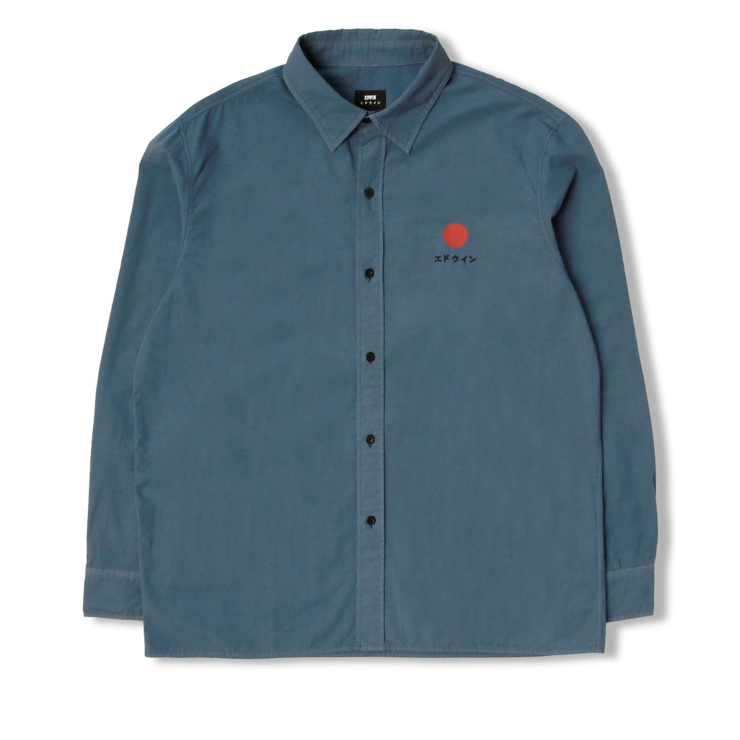 Edwin Red Dot LS Shirt - Bering Sea
