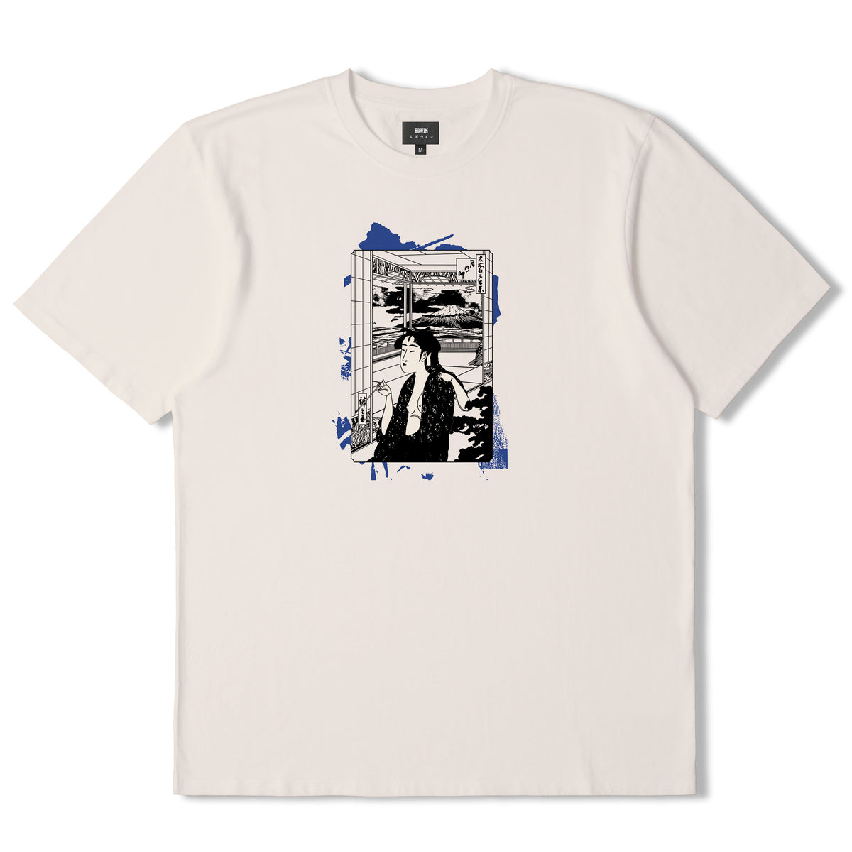 Edwin Serene Fuji I T-Shirt - Whisper White