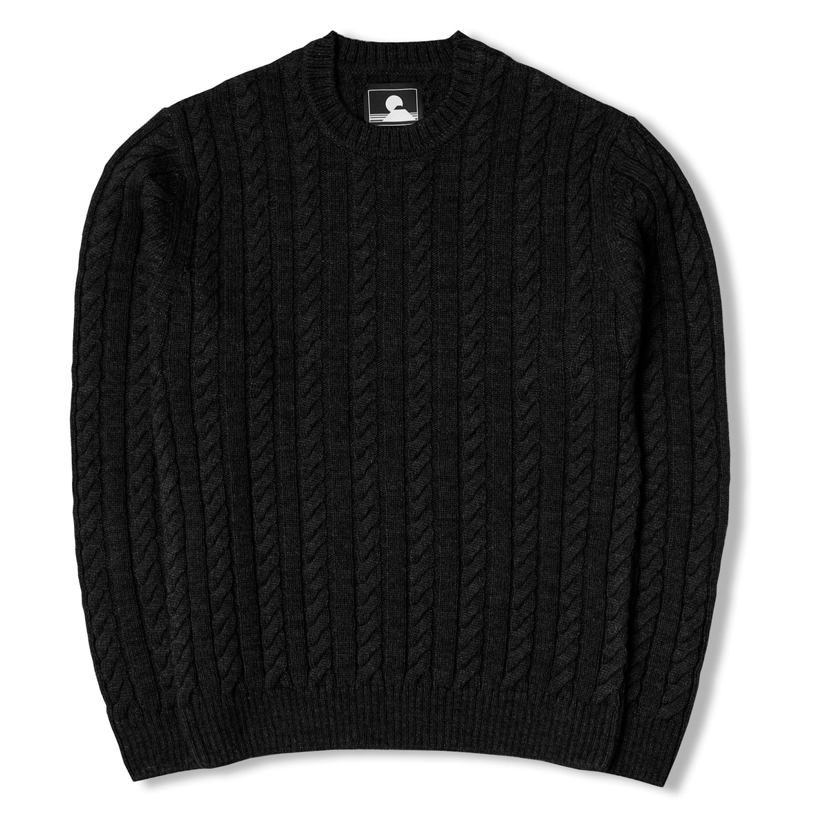 Edwin Twisted Crew Sweater - Black