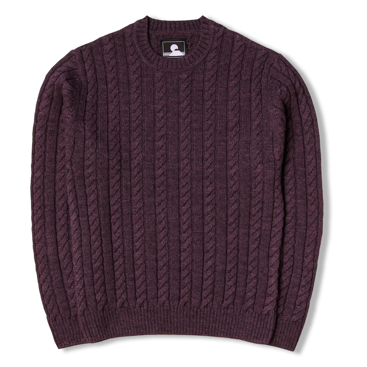 Edwin Twisted Crew Sweater - Raisin