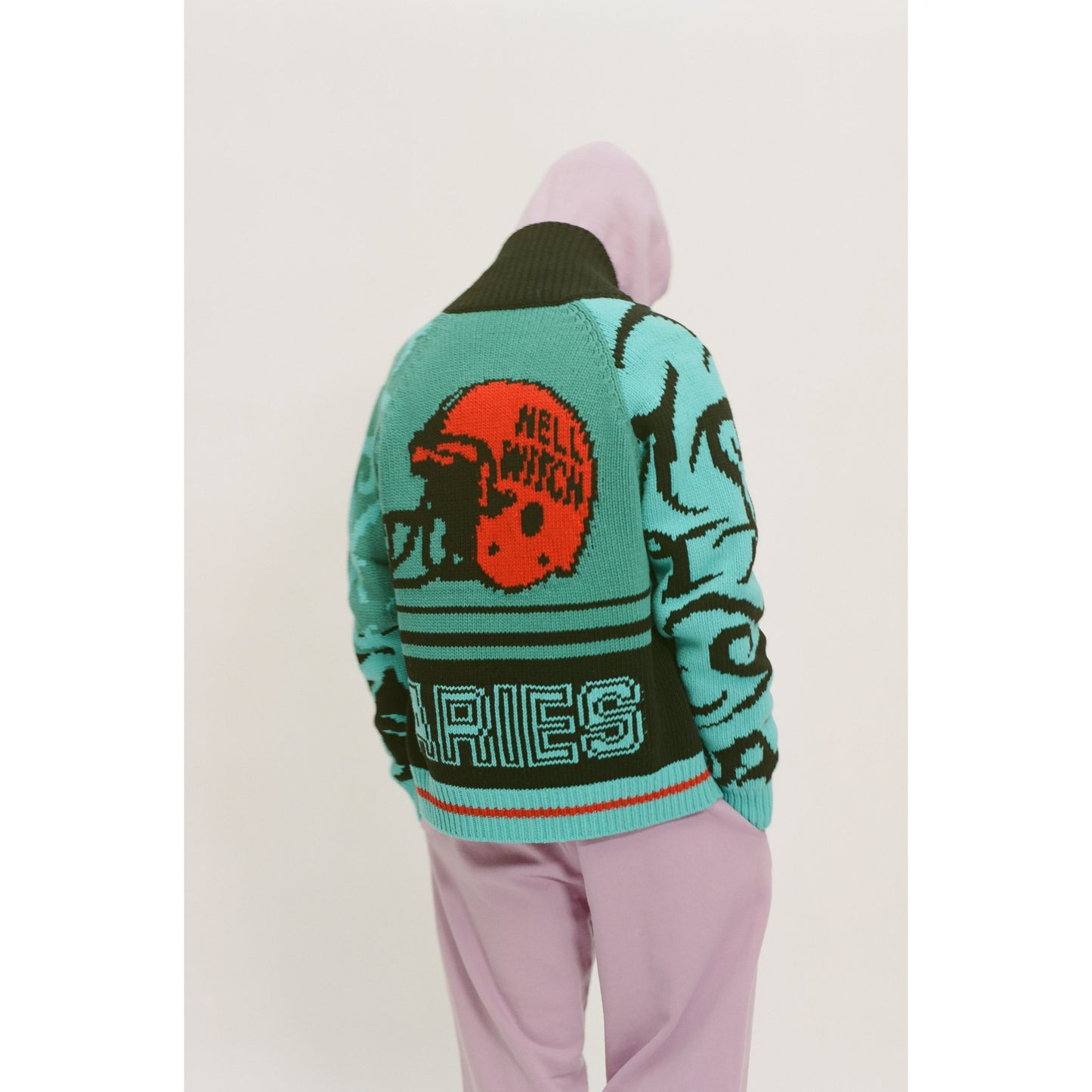 Aries Arise Varsity Zip Thru Knit - Multi