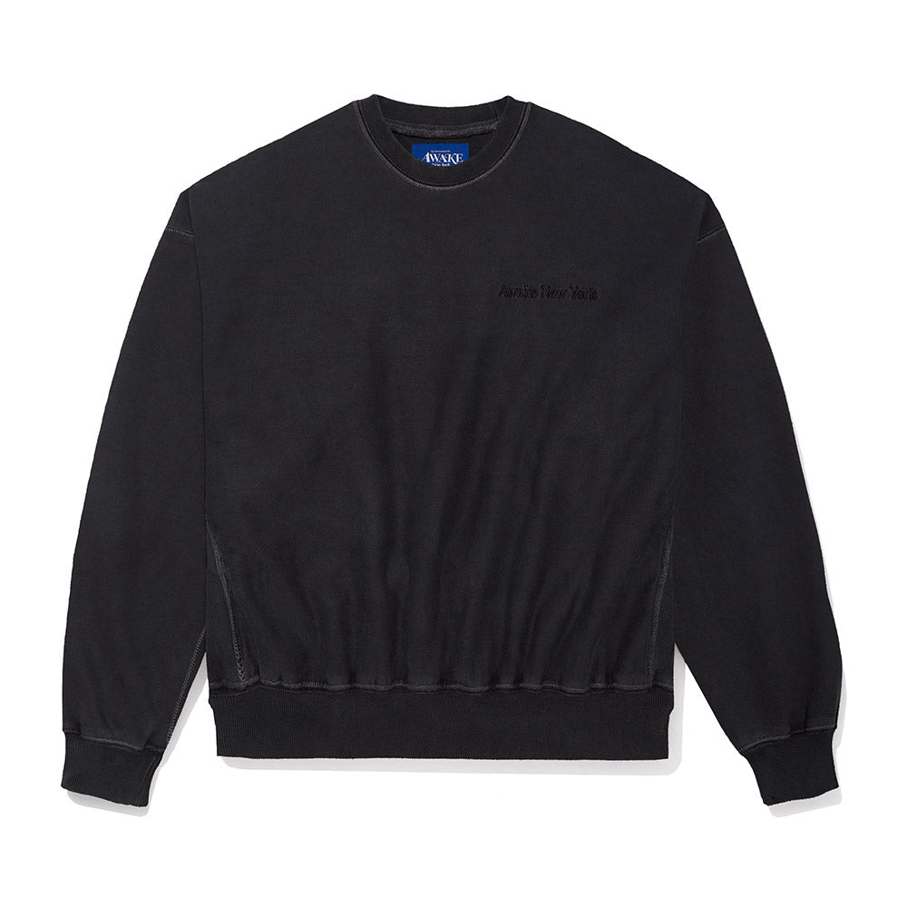 Awake NY Pigment Dyed Embroidered Sweatshirt