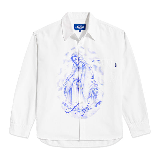 Awake NY Santa Maria Oxford Shirt - White