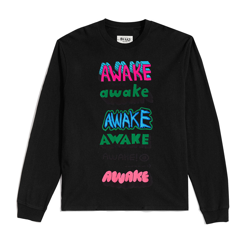 Awake NY x Stefan Meier LS T-Shirt - Black