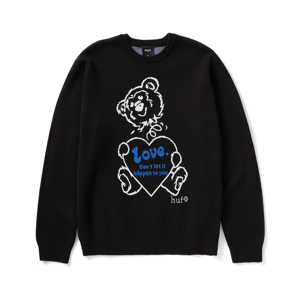 HUF Bad News Sweater - Black
