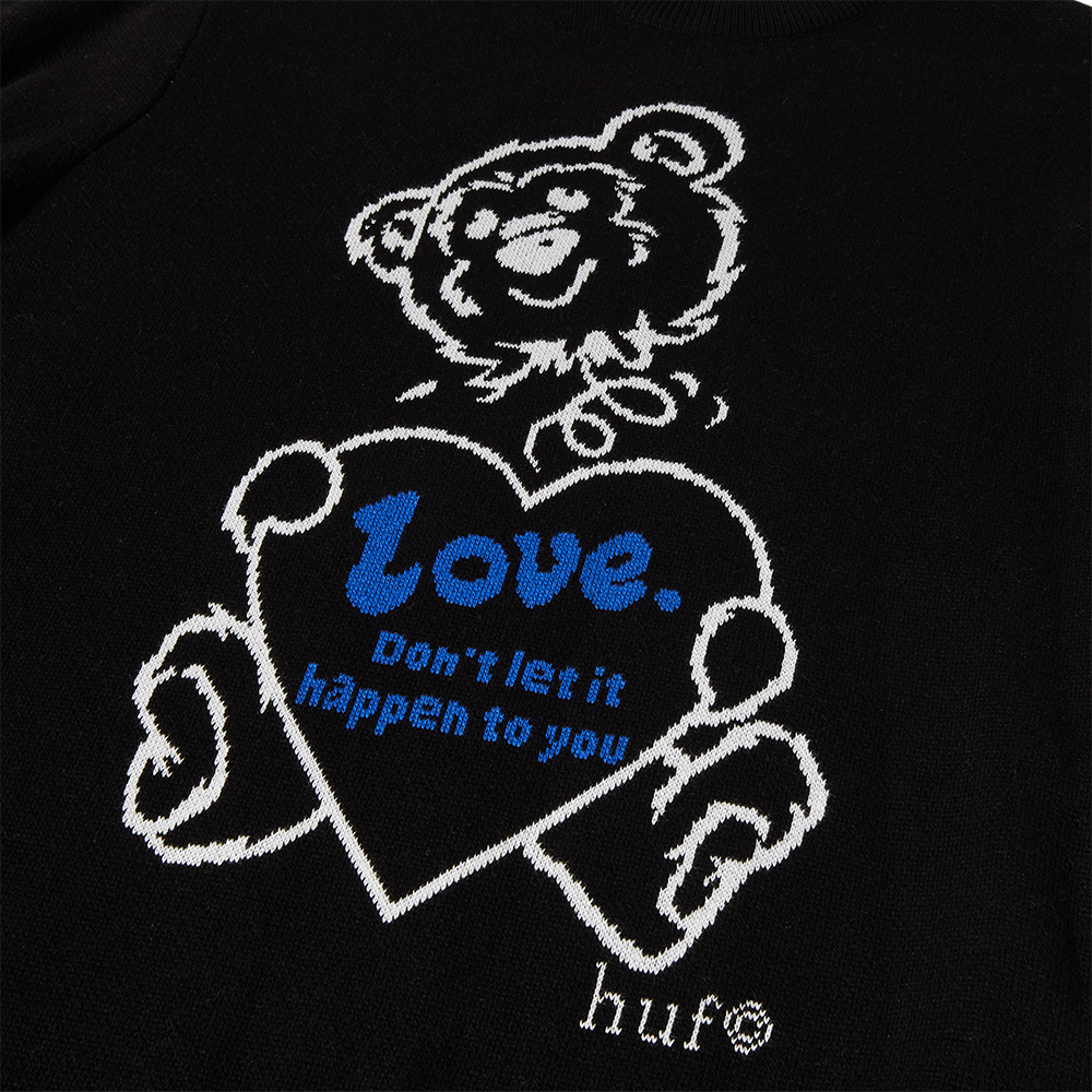 HUF Bad News Sweater - Black
