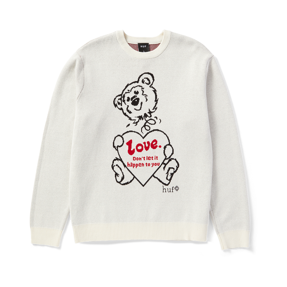 HUF Bad News Sweater - Bone