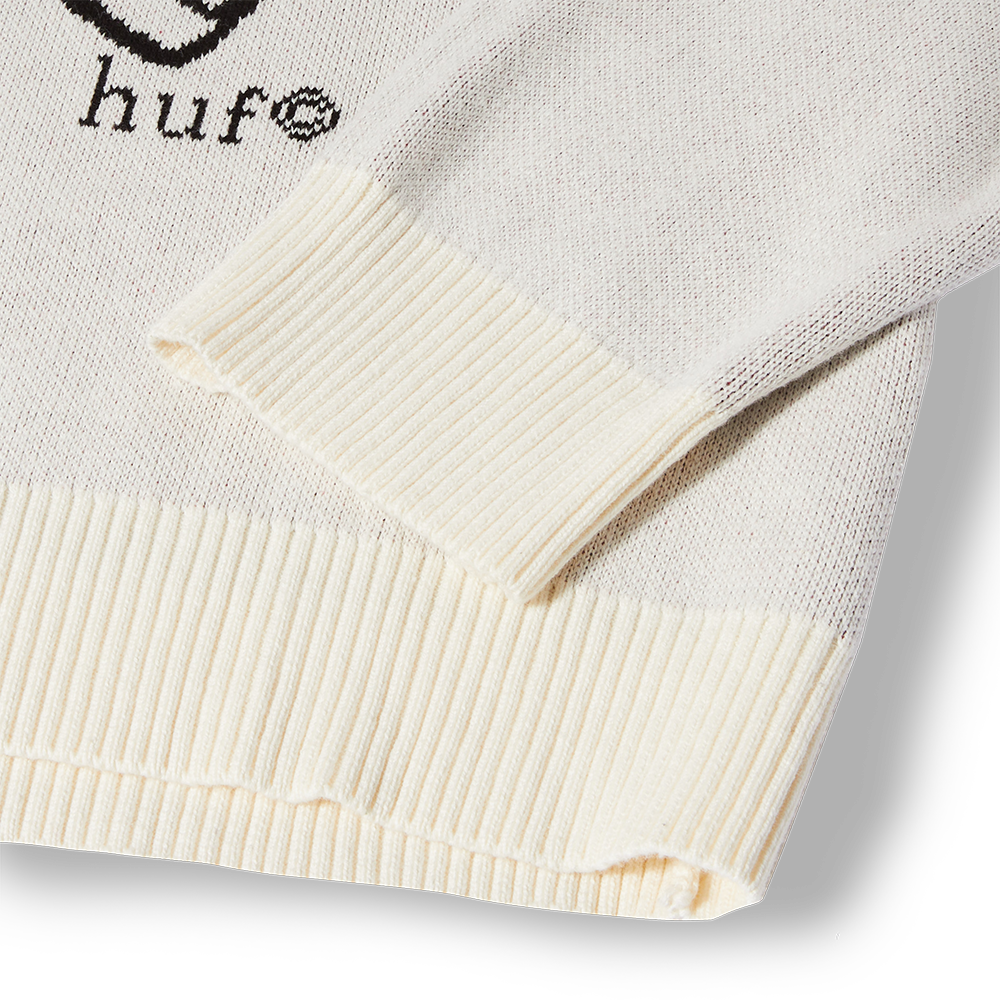 HUF Bad News Sweater - Bone