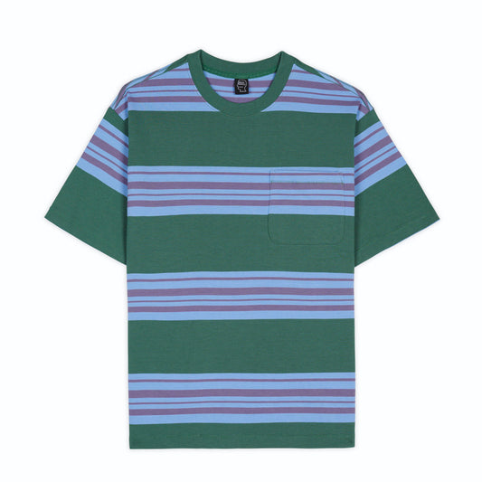 Brain Dead Baker Striped Pocket Tee - Green