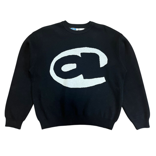 Always Do What You Should Do Ball Knit Jumper - Black