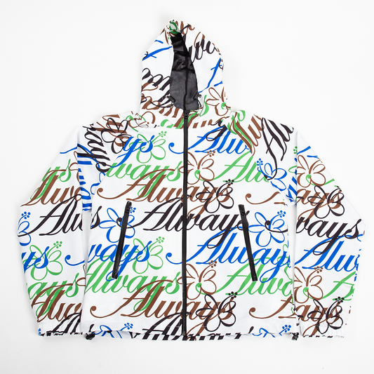 Always Do What You Should Do Bandemic Jacket - White Allover