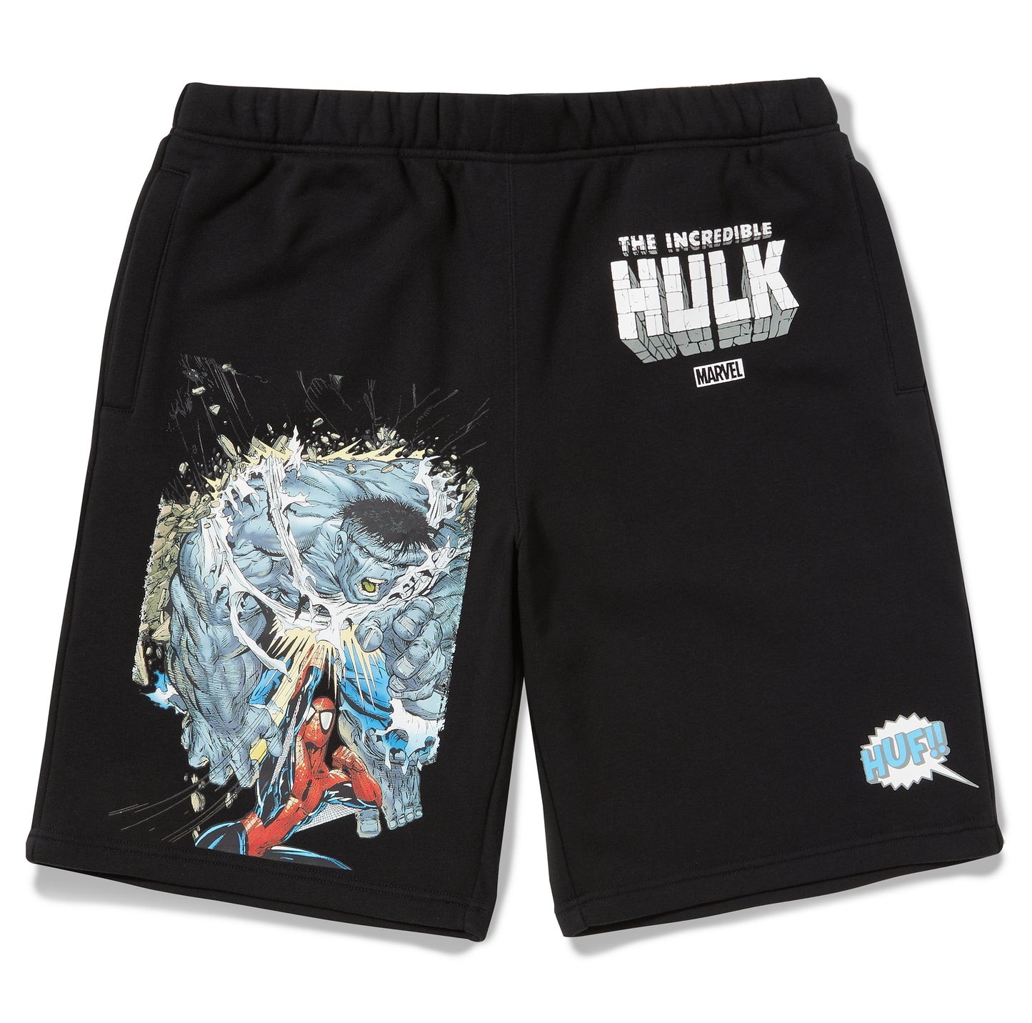 HUF x Hulk Battle Fleece Short - Black