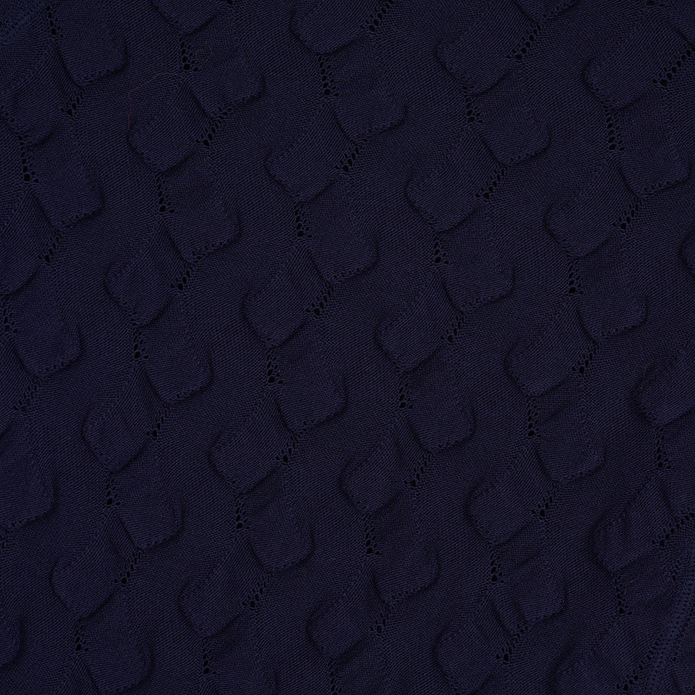 Brain Dead Bubble Knit Hoodie - Midnight Blue